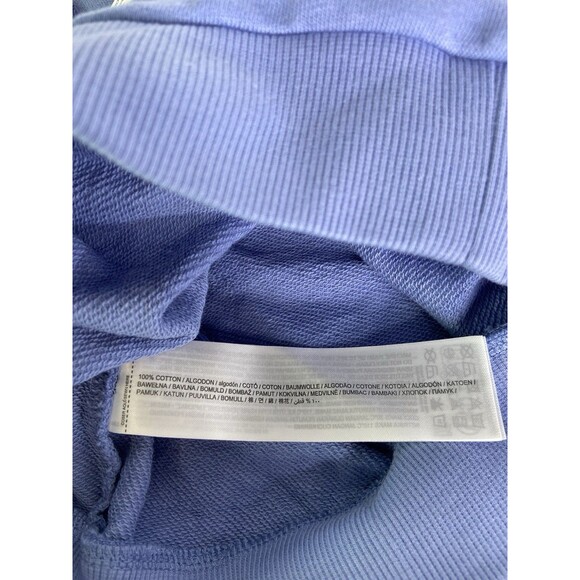 MNG by Mango Kids Blue Stars Cotton Long Sleeve Crop Sweatshirt Top Girls 5-6 - Picture 5 of 8